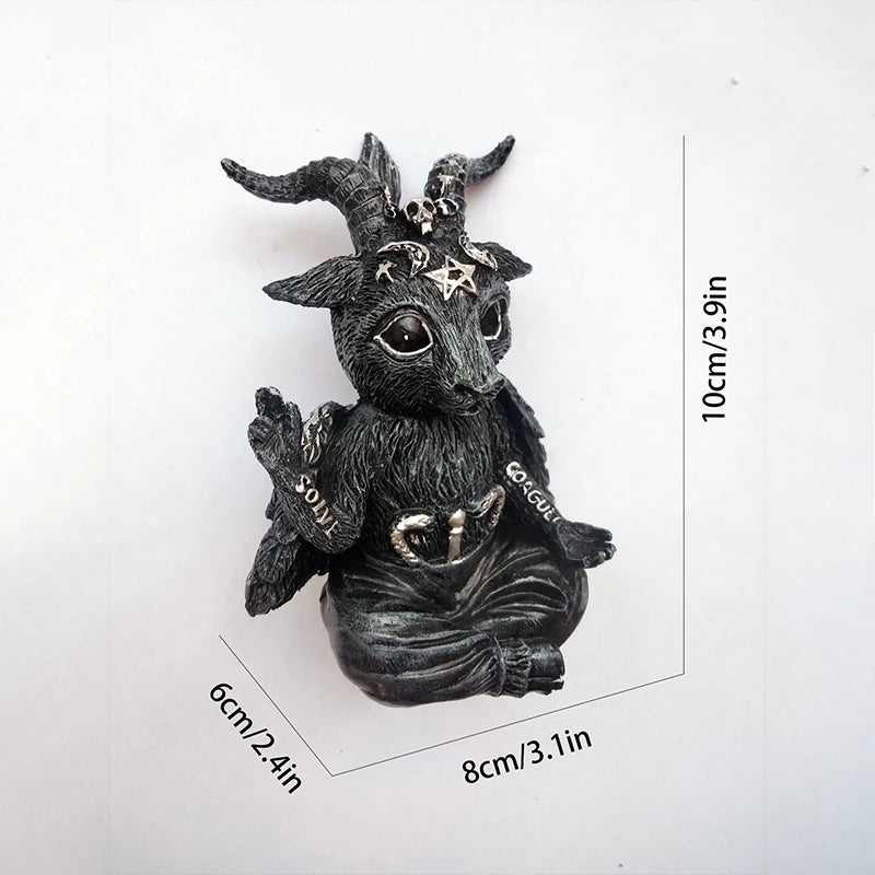 Gothic Goat Resin Figurine
