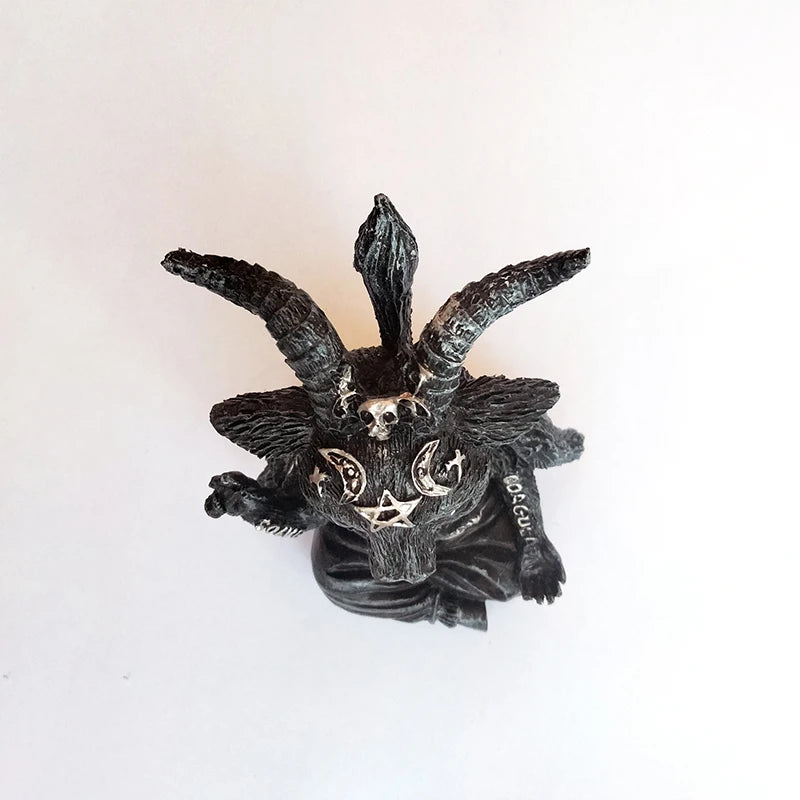 Gothic Goat Resin Figurine