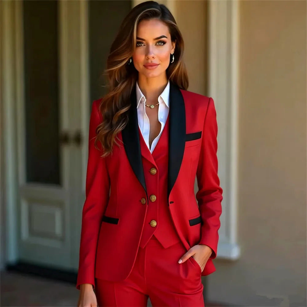Women's Slim Fit Formal Pant Suit