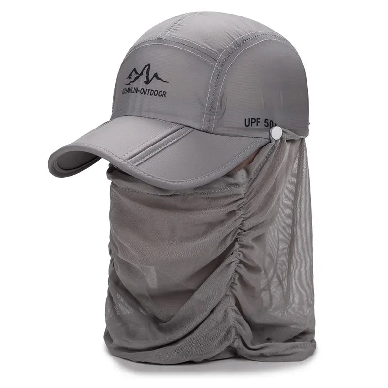 Adjustable Outdoor Cap with Face and Neck Cover