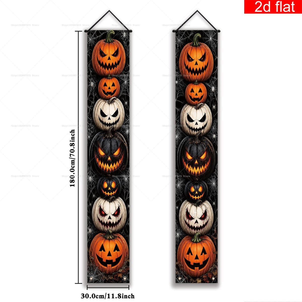 Halloween Jack-O’-Lantern Hanging Door Banners
