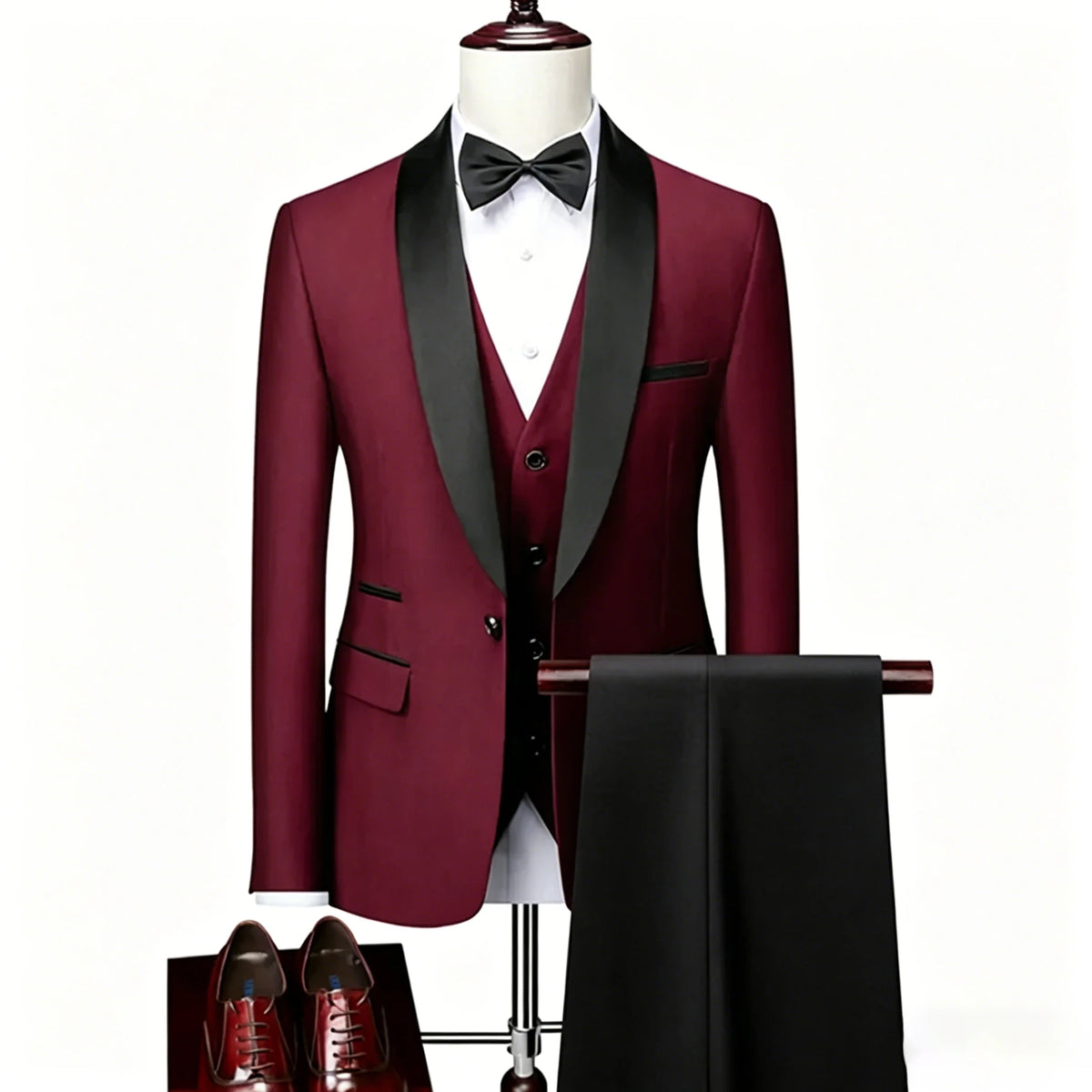 Men's Shawl-Lapel Tuxedo Suit for Weddings & Formal Events