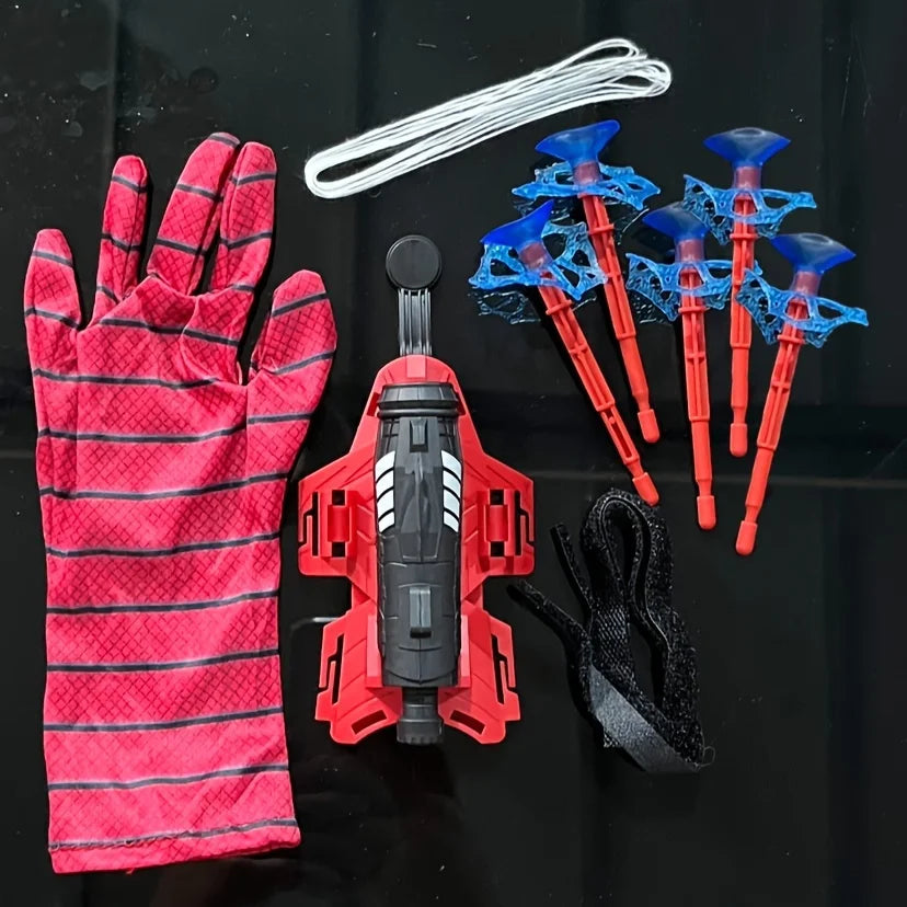Spider Web Launcher Toy with Glove – Red & Blue