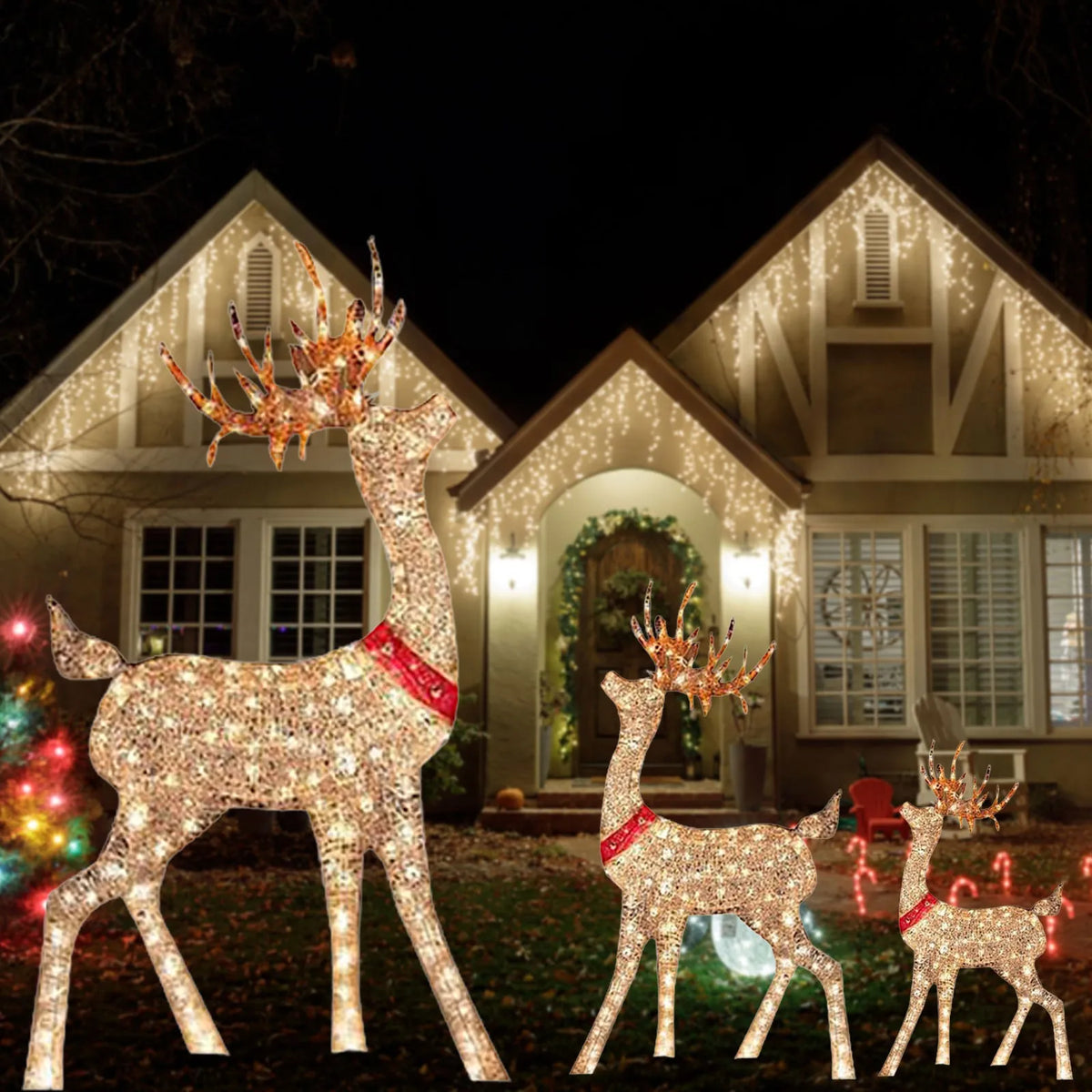Light-Up Acrylic Christmas Reindeer – 30 cm