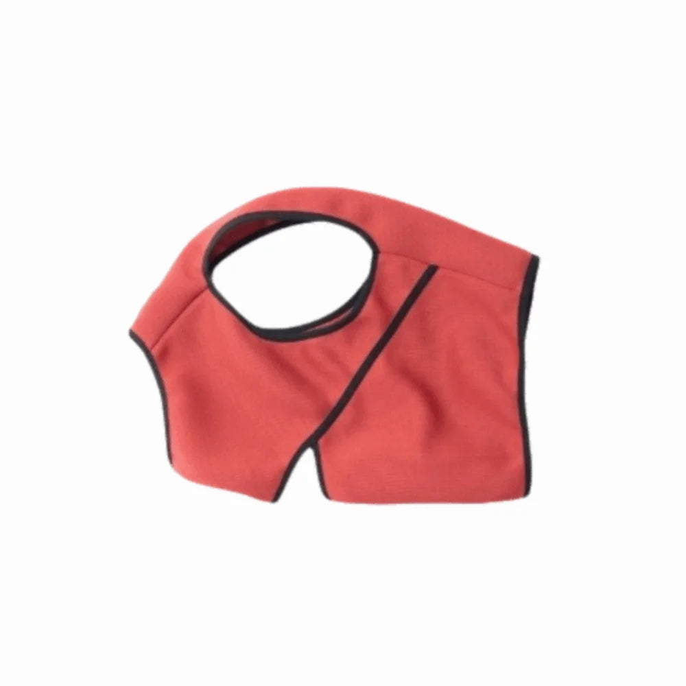 Adjustable Wraparound Dog Vest – Grey, Red & Blue