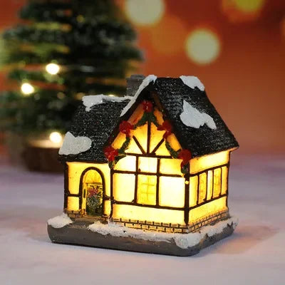 LED Miniature Christmas Village House