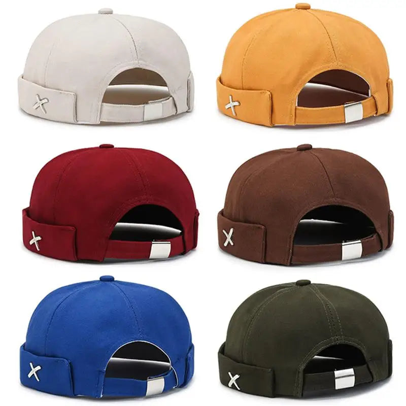 Unisex Adjustable Cotton Docker Cap