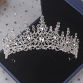 Baroque Crystal Bridal Jewelry Set with Tiara, Necklace and Earrings