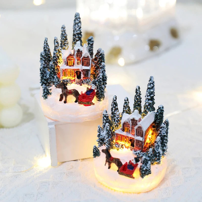 LED Miniature Christmas House Night Light