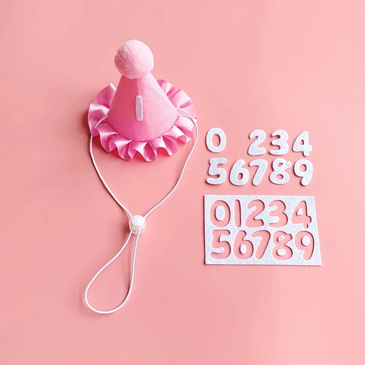 Pet Birthday Hats & Ruffled Bibs – Sets or Separates