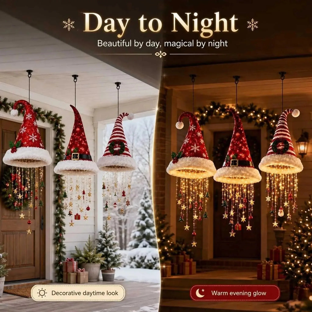 Santa Hat LED Hanging Decoration – Holiday Designs