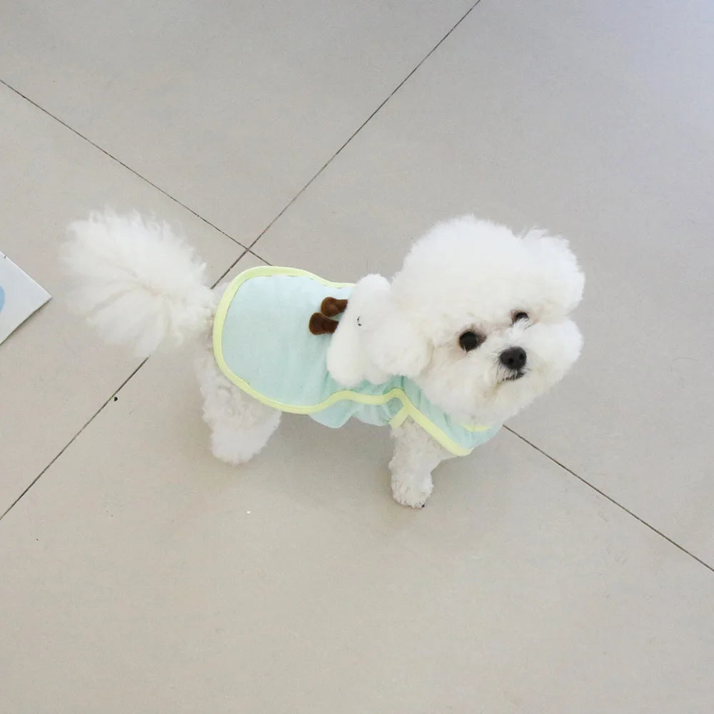 Cloud-Decorated Mesh Dog Vest – Pastel Styles