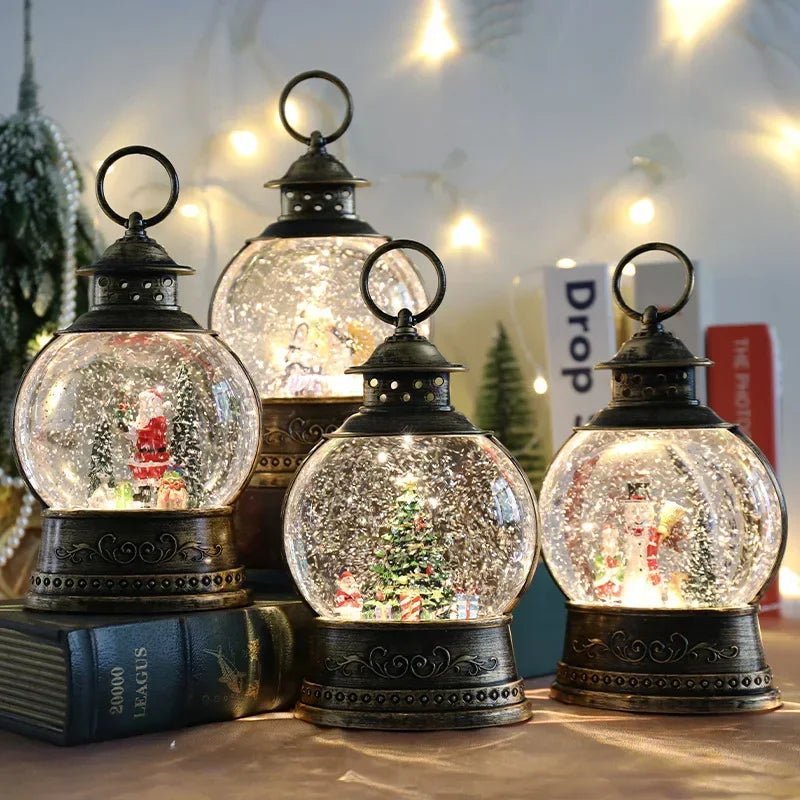 Light-Up Christmas Globe Lantern