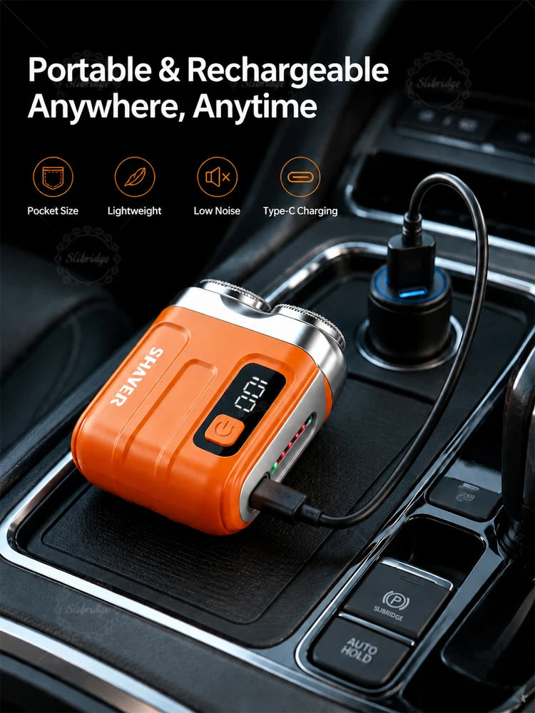 Mini USB Rechargeable Dual-Head Electric Shaver