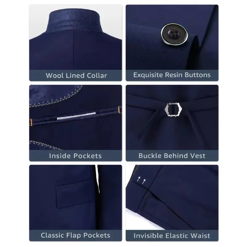 Men's Shawl-Lapel Tuxedo Suit for Weddings & Formal Events