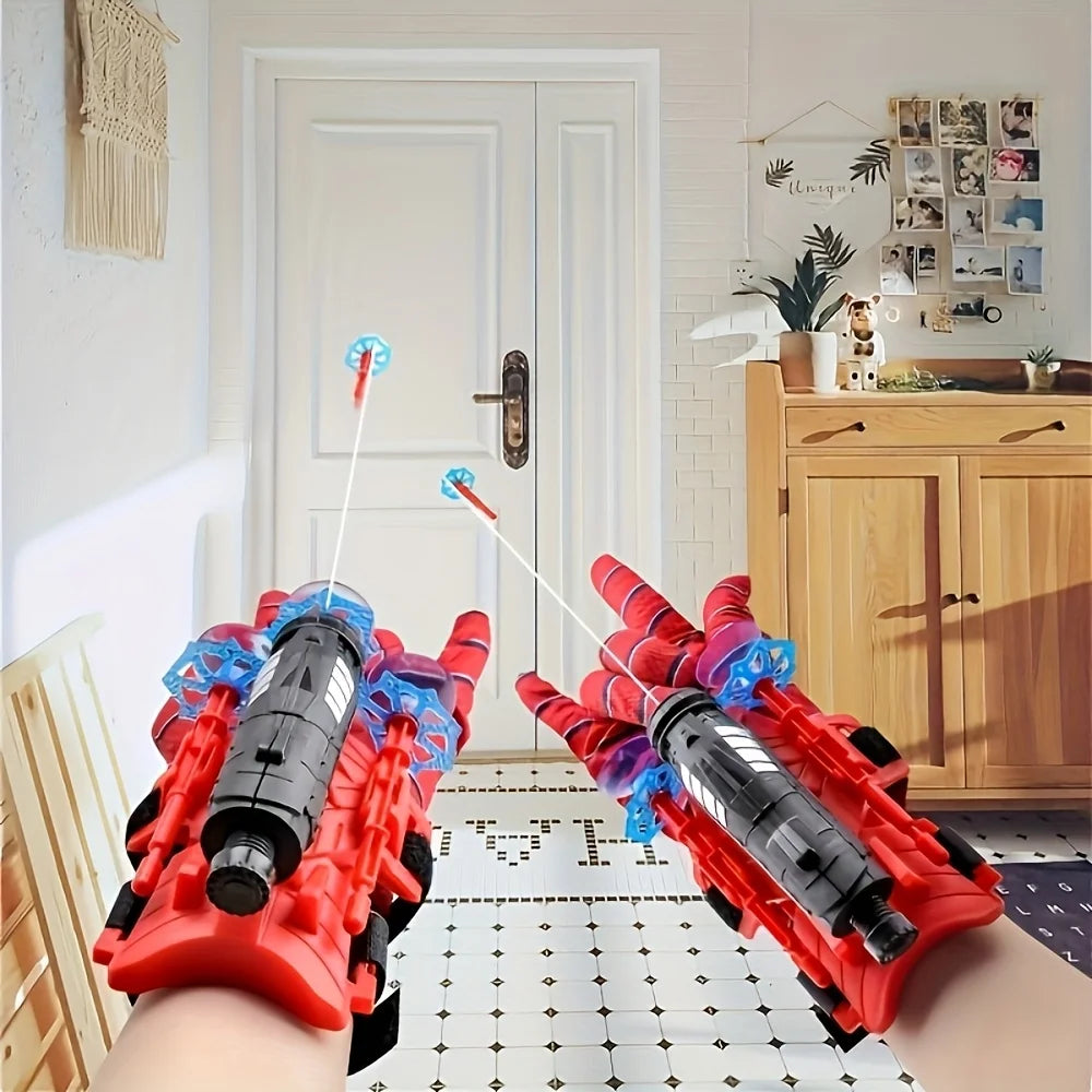 Spider Web Launcher Toy with Glove – Red & Blue
