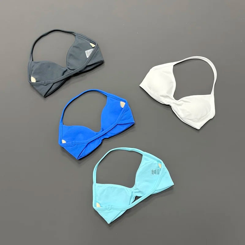 Women’s Halter Sports Bra – Open-Back Design