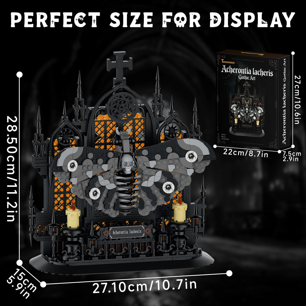 Gothic Death's-Head Moth Building Set – 755 Pieces