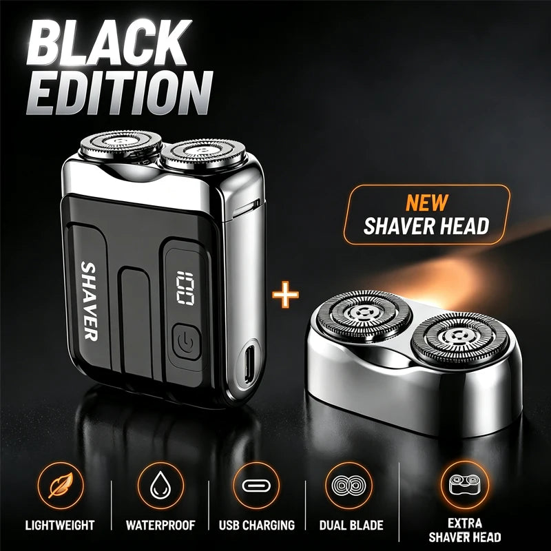 Mini USB Rechargeable Dual-Head Electric Shaver