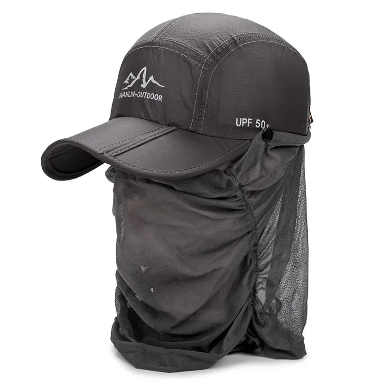 Adjustable Outdoor Cap with Face and Neck Cover