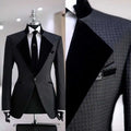 Men's Textured Formal Suit for Weddings & Evening Events