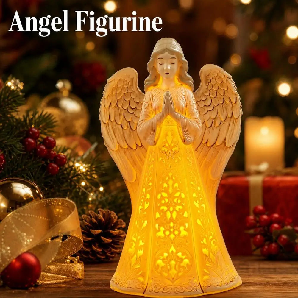 Light-Up Praying Angel Figurine – One or Two Pieces