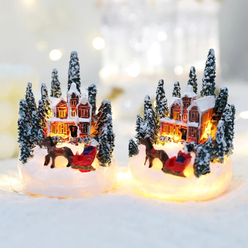 LED Miniature Christmas House Night Light