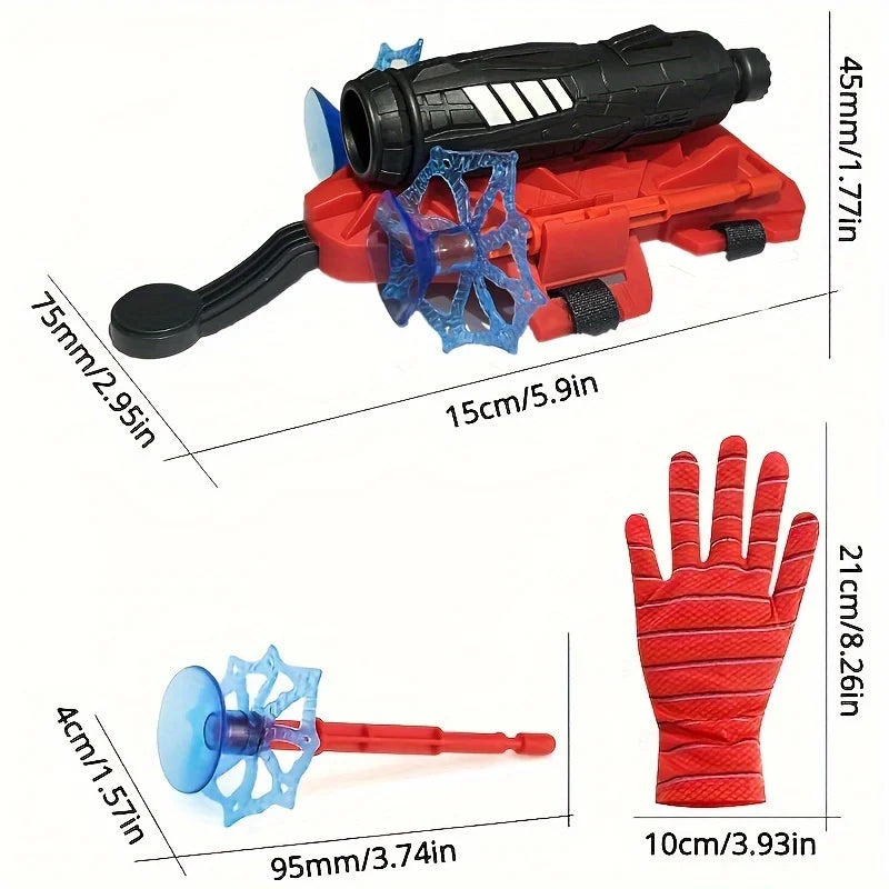 Spider Web Launcher Toy with Glove – Red & Blue