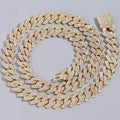 Rhinestone Cuban Link Chain – Necklace & Bracelet Options