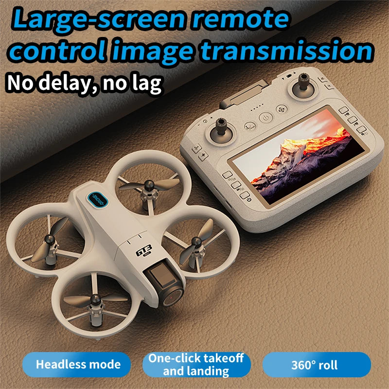 GT3 Dual-Camera Drone with Screen Controller & Propeller Option