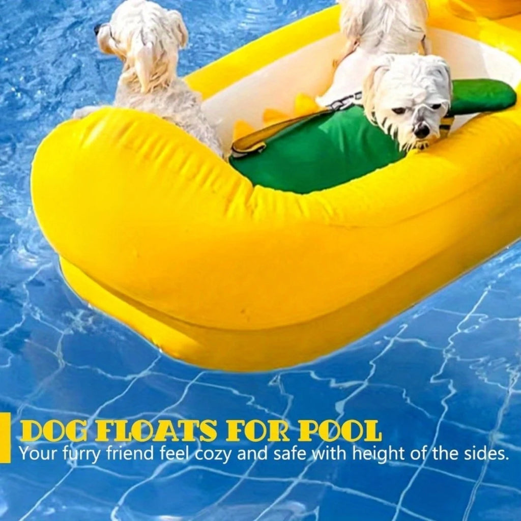 Inflatable Pet Pool Float – Yellow Duck or Whale