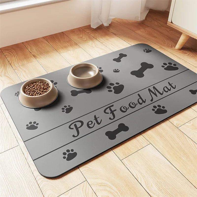 Paw-Print Pet Feeding Mat – Small or Large