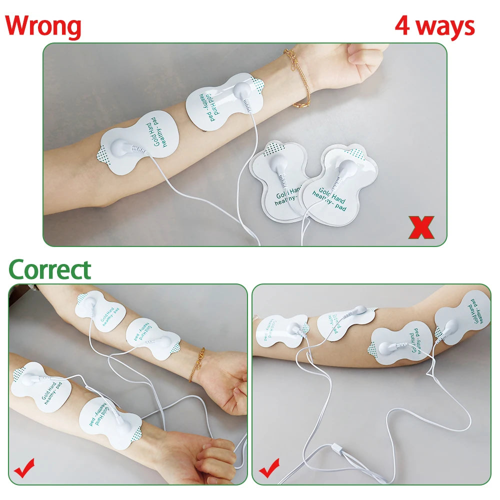 8-Mode Dual-Channel Electronic Muscle Stimulator & Pad Options