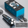 Men’s Rechargeable Triple-Head Rotary Shaver with Pop-Up Trimmer
