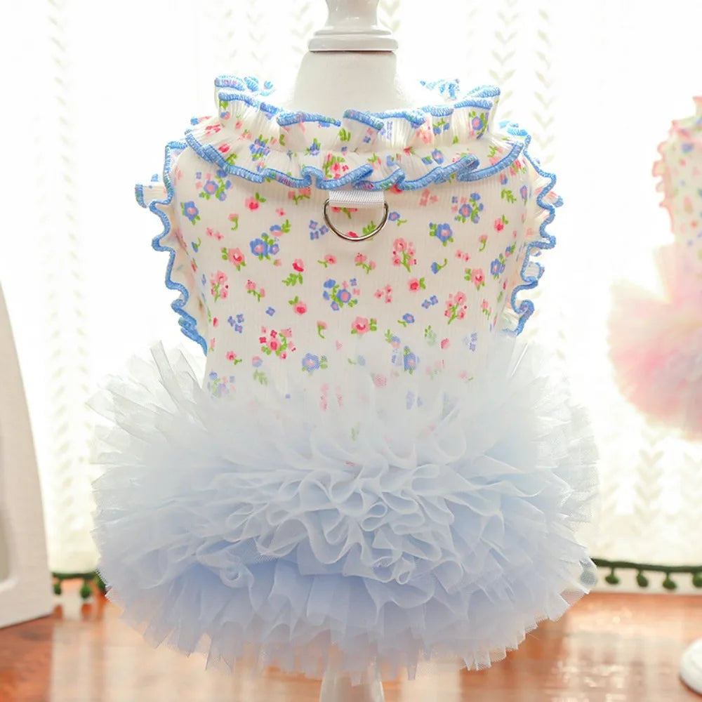 Floral Pet Dresses & Vests – Ruffled Styles