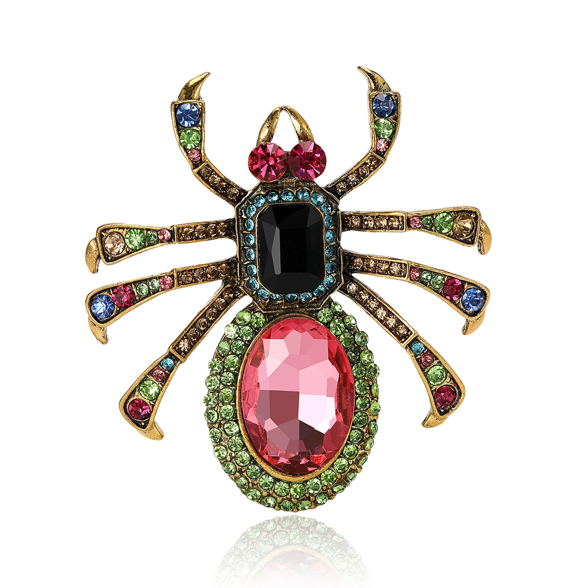 Beaut&Berry Jeweled Spider Brooch