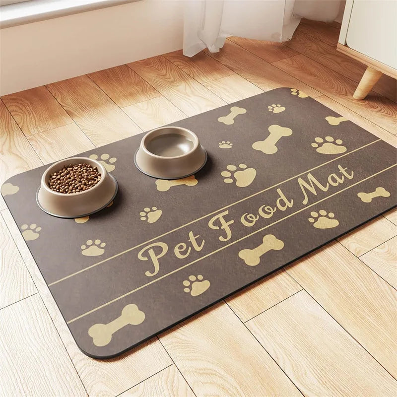 Paw-Print Pet Feeding Mat – Small or Large