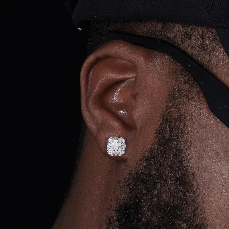 Cross-Design Stud Earrings – Gold-Tone & Silver-Tone Options