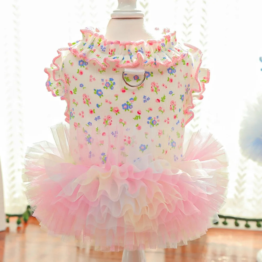 Floral Pet Dresses & Vests – Ruffled Styles