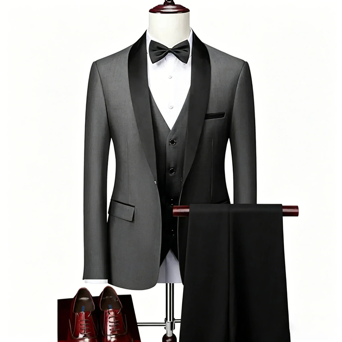 Men's Shawl-Lapel Tuxedo Suit for Weddings & Formal Events