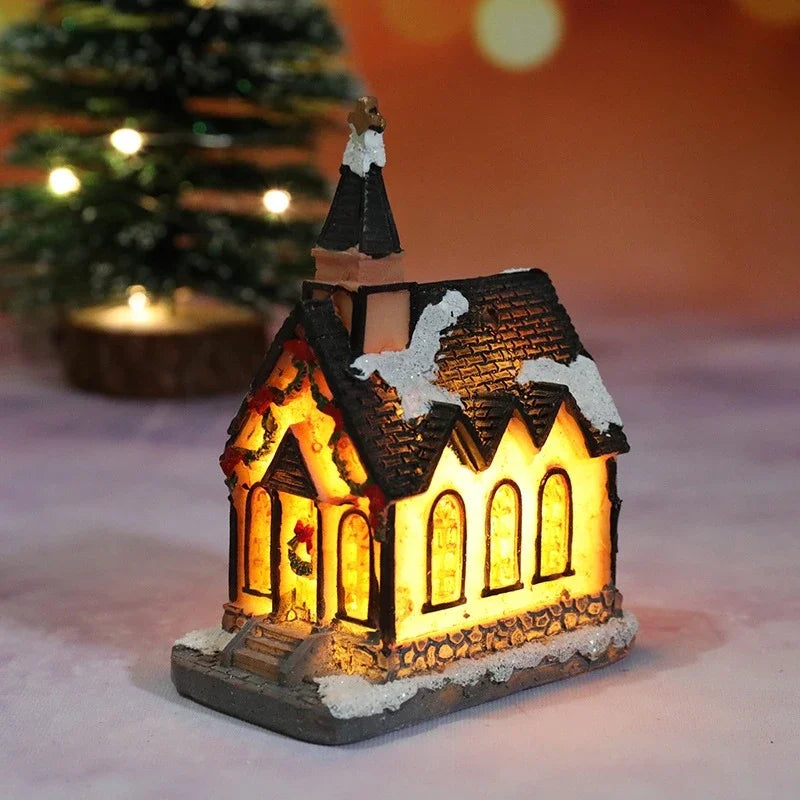 LED Miniature Christmas Village House