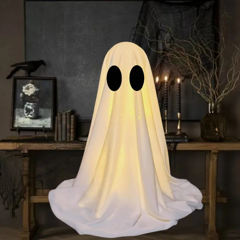 Light-Up Fabric Halloween Ghost – Tabletop Designs