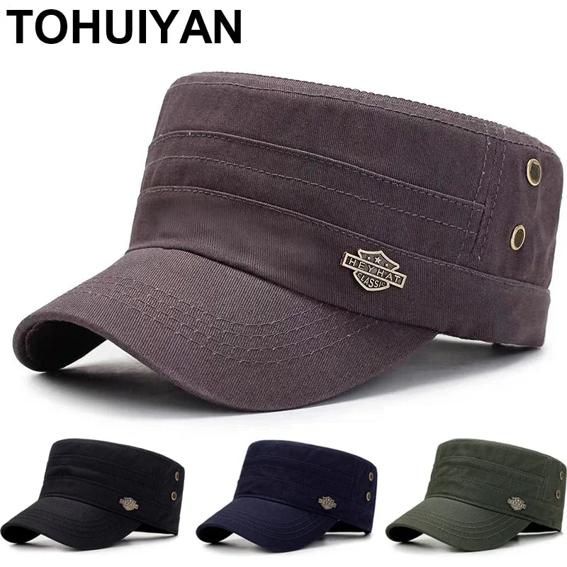 Unisex Adjustable Cotton Cadet Cap