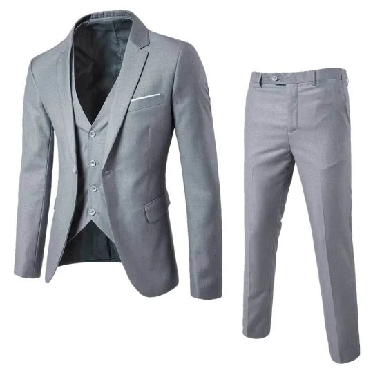 Men's Single-Breasted Suit for Weddings & Formal Occasions