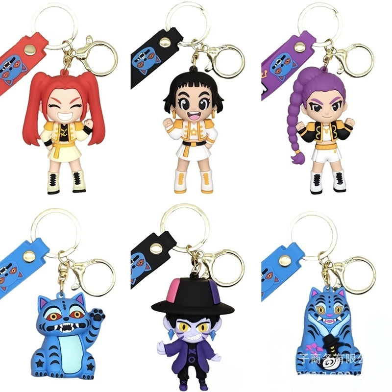 K-Pop Character PVC Keychain & Backpack Charm