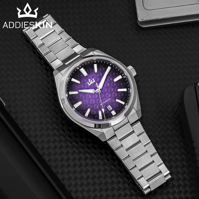 K014 Automatic Bracelet Watch – Patterned Dial