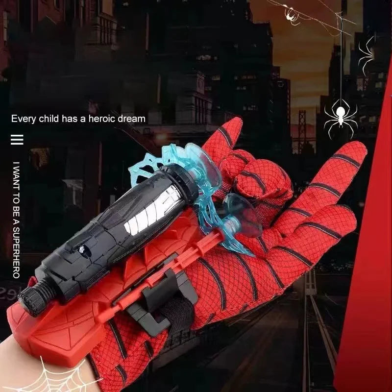 Spider Web Wrist Launcher Toy with Glove – Cosplay Set