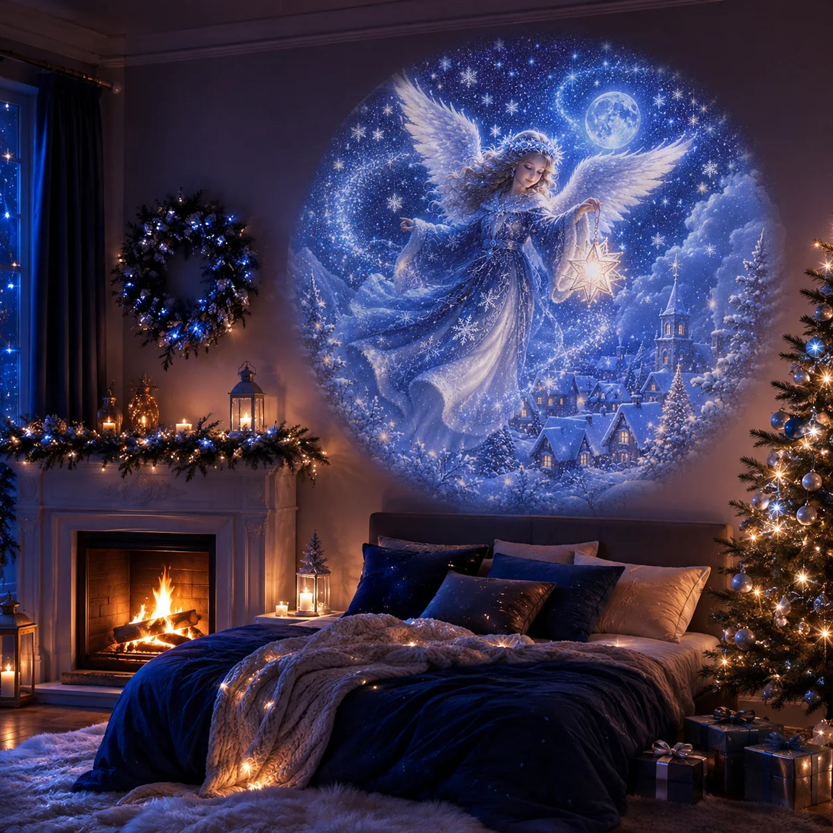 USB Christmas Projector Light with 8 Patterns