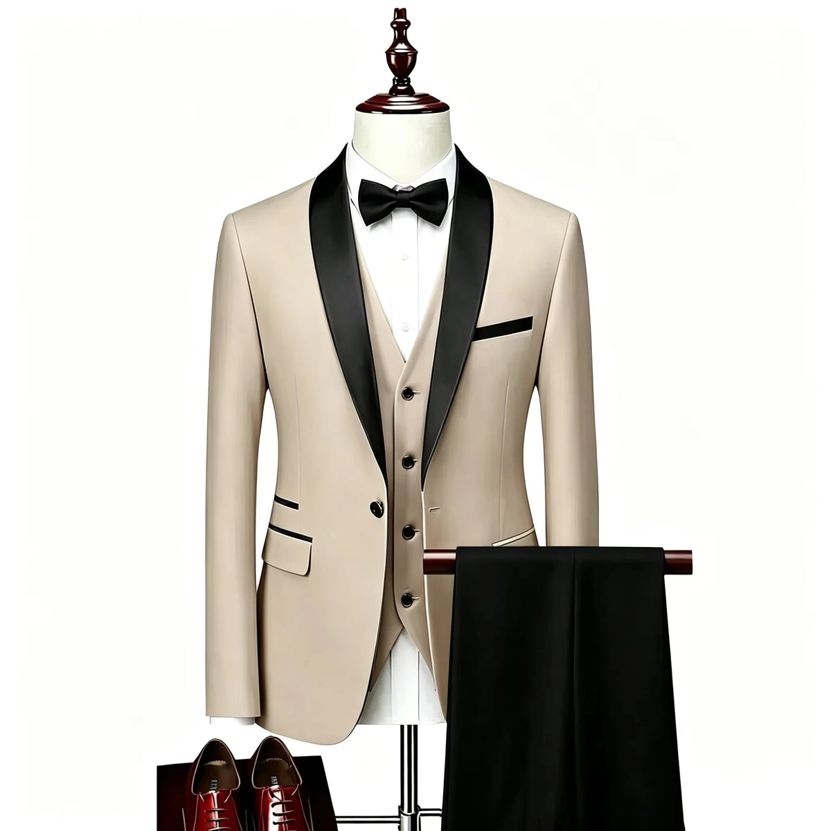 Men's Shawl-Lapel Tuxedo Suit for Weddings & Formal Events