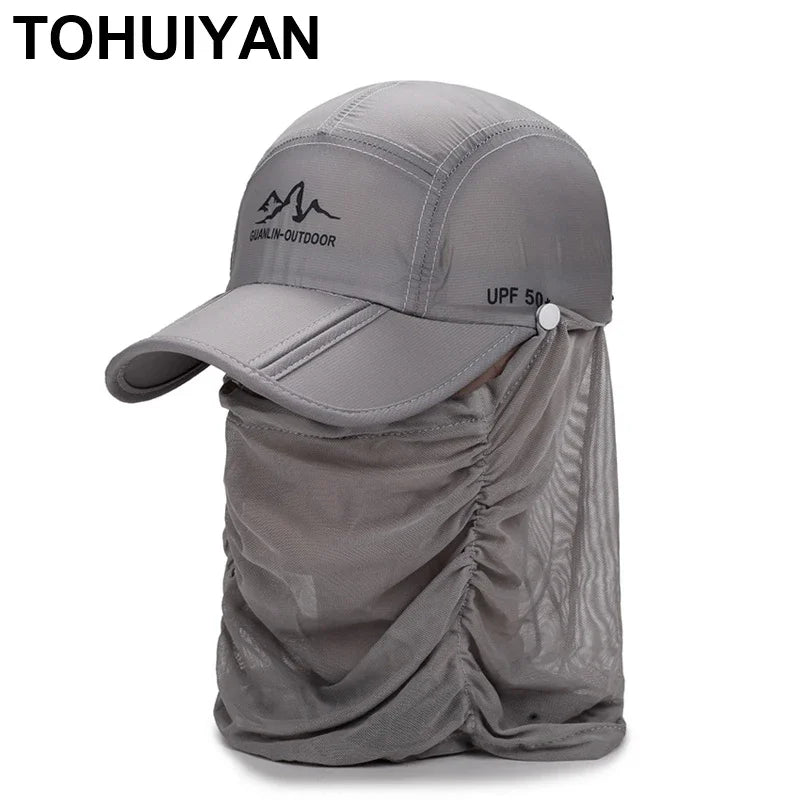 Adjustable Outdoor Cap with Face and Neck Cover